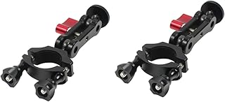 Sosoport 2 Pcs Motorcycle Bike Motorcycle Stand Bike Mount Bike Camera Mount Clamp Camera Mount Clamp Stand Clamp Flash Holder Mount Bike Camera Clamp Fixture Mounting Clip Bracket Tripod