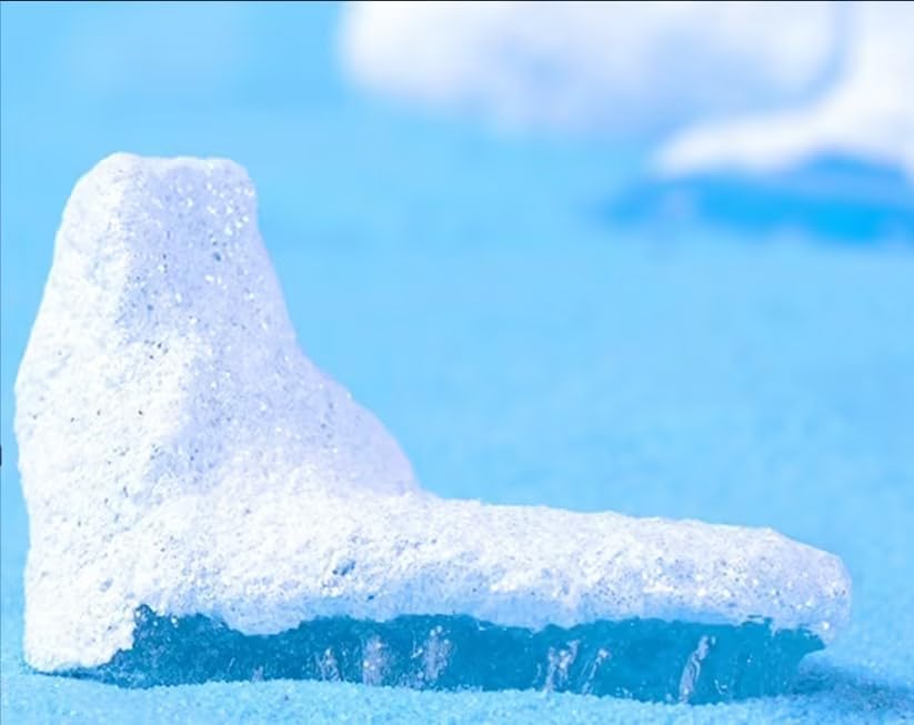 White Iceberg Model Realistic Arctic Miniature 3D Model Polar Bear Christmas Cake Decoration Craft Home Decoration