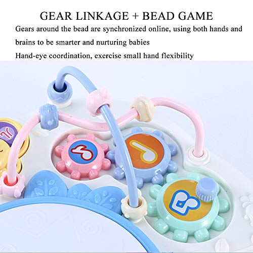 Speel activiteitencentrum, lichten leren muziektafel met droomtrommel/multifunctioneel educatief speelgoed voor peuters… - Image 4