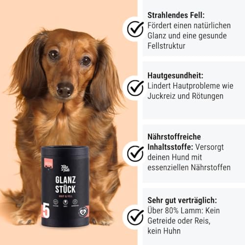 Tales & Tails Glanzstück Haut und Fell-Snack für Hunde - 1 Dose 325g