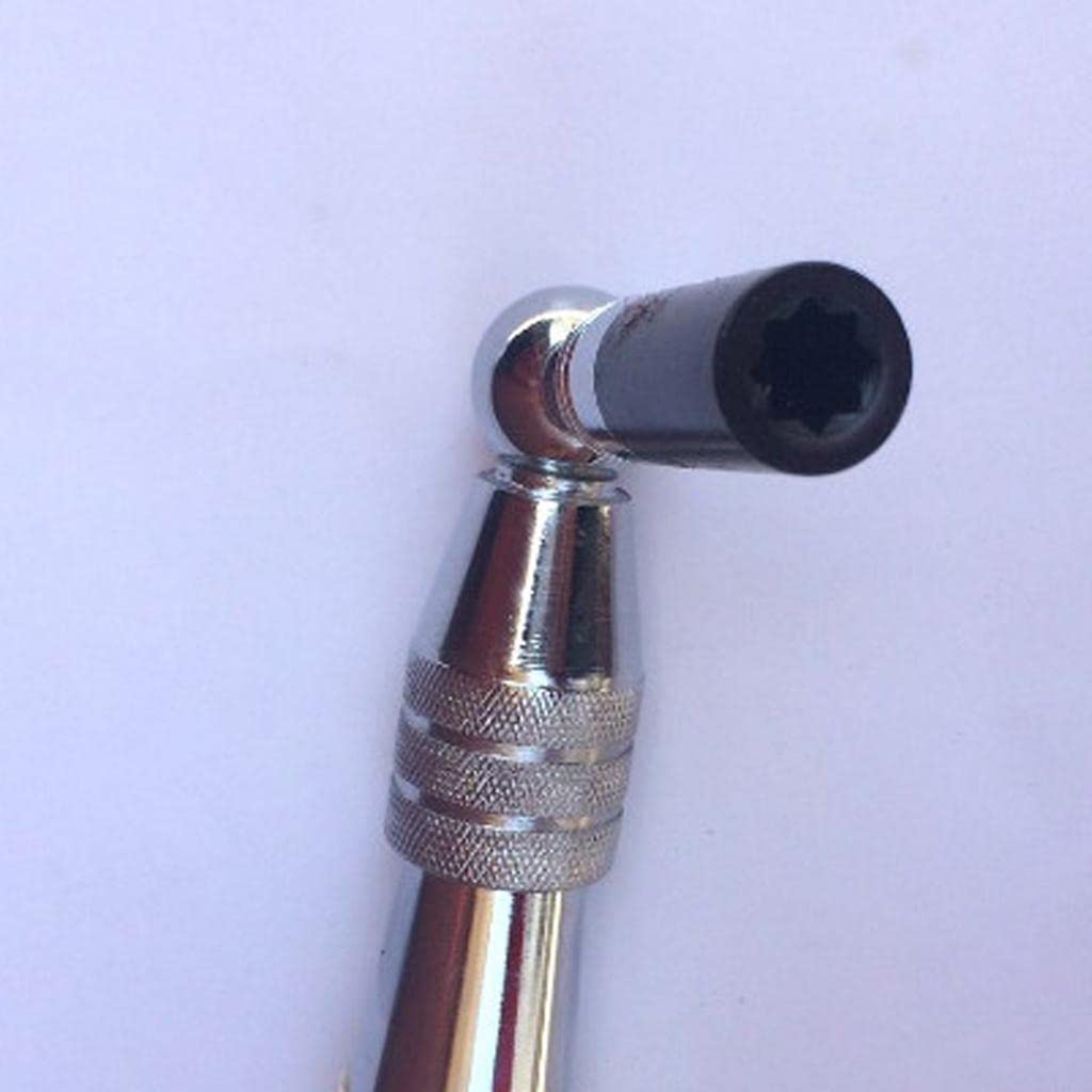 Clé d'Accordage Piano Outil Réparation Marteau Levier Étoile Poignée Antidérapante Bois Acier Conçu pour Entretien Piano Usage Scène Musicale 310x55mm