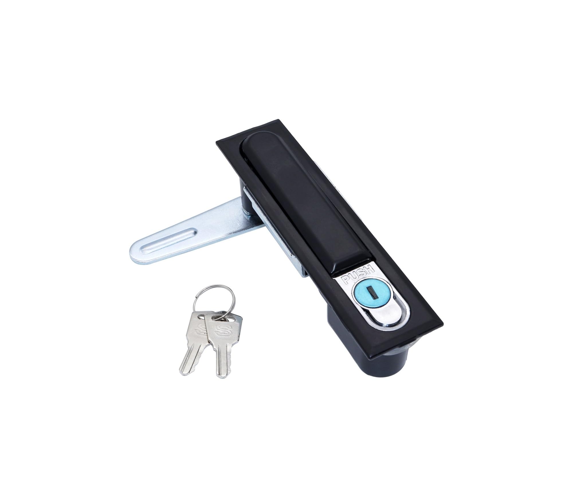 WPOIYHGBY MS818 Aluminum Alloy Industrial Cinet Panel Lock Swing Handle Electrical Door Plane 1Pcs