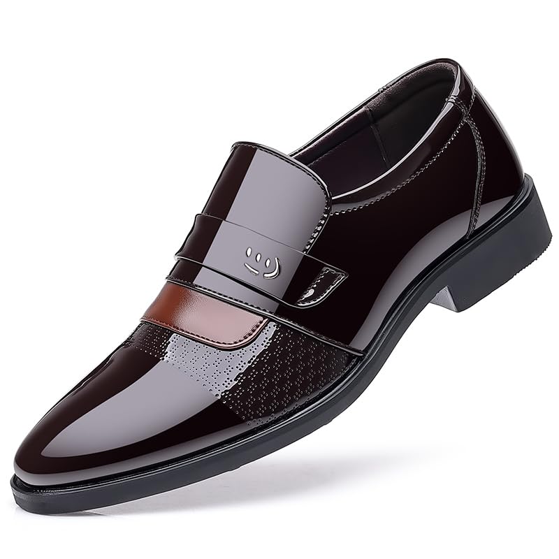 Mens Dress Shoes Classic Business Formal Oxford Casual Comfortable Tuxedo Leather Lace Up Derbys Shoes