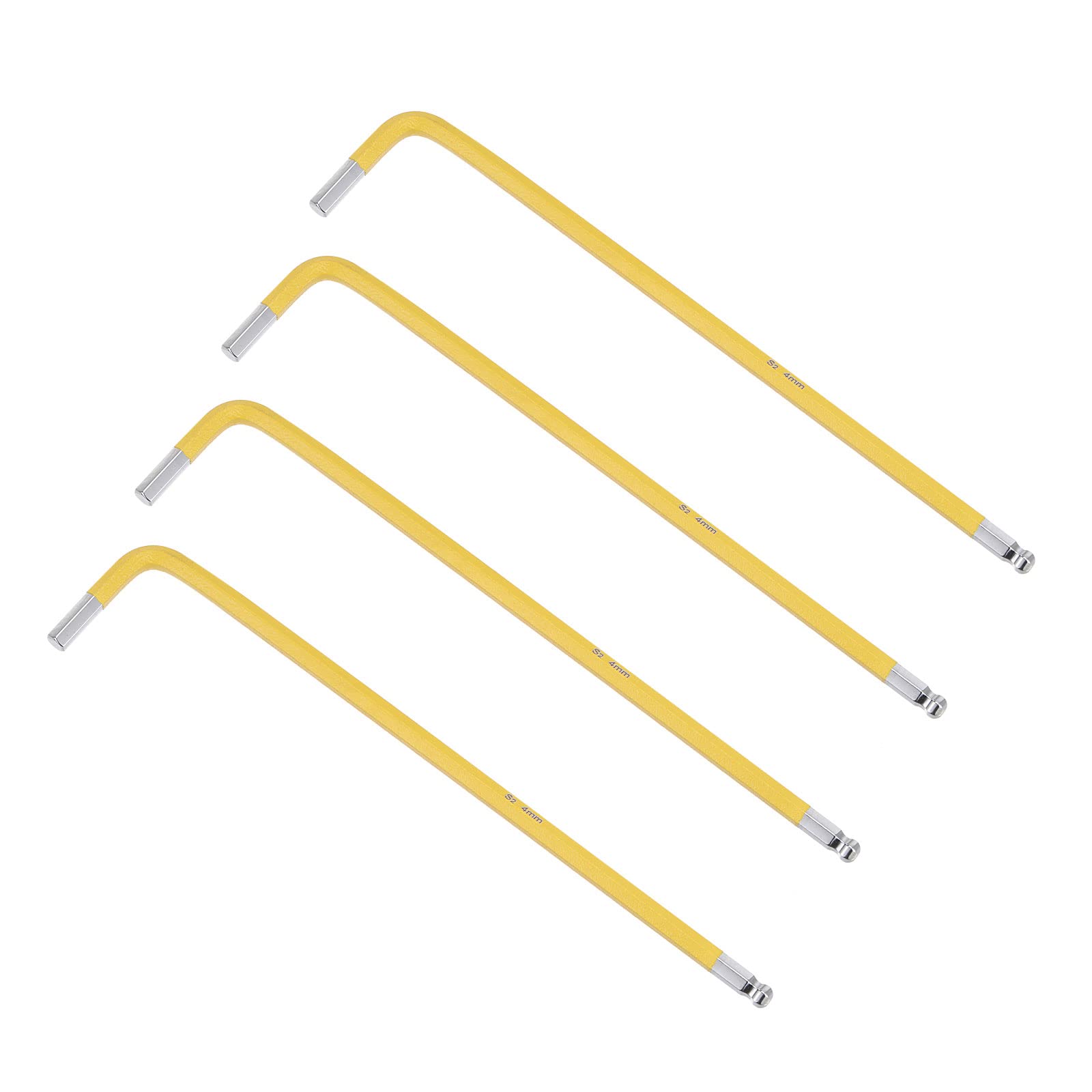 Clé hexagonale 4 mm bras long avec tête sphérique pour inclinaison 25°