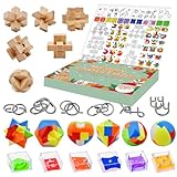 Calendario dell'Avvento rompicapo, Calendario dell'Avvento 2024 per bambini, 24 pezzi di calendario natalizio conto alla rovescia scatola regalo grande sfida puzzle giocattoli per adolescenti ragazzi