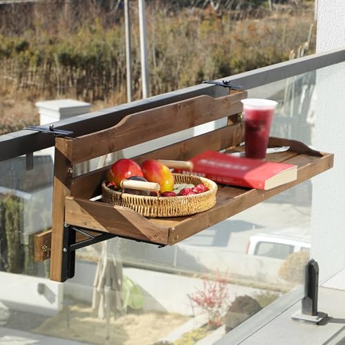 Table de bar pliante pour balcon suspendue extérieure de 120cm