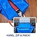 Creative Green Life Extra Large Moving Bags and Clothing Storage Bins with Strong Zipper & Carry Handles, Stackable, Heavy Duty Packing Moving Boxes for College Dorm Room Essentials (Blue, 4 Pack)