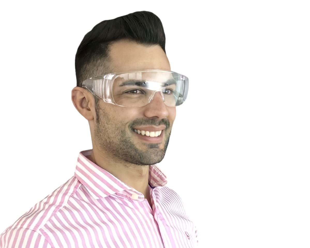 GRUPOGP GP Gafa protectora, lentes transparentes con protección lateral | Accesorio de seguridad para el trabajo, gafas antivaho, resistentes (10 unidades)