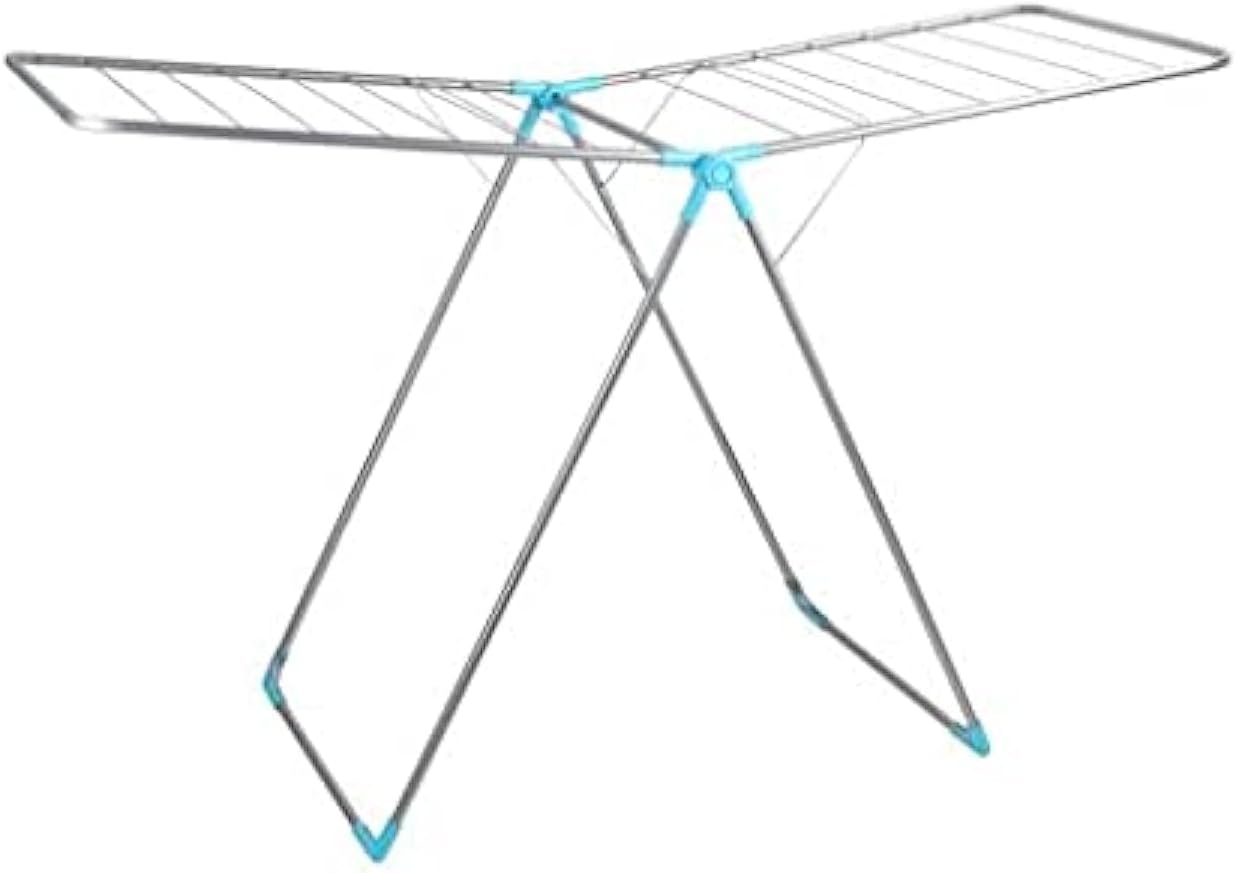 Wonder Cloth Dryer, Durable Metal Wire, Rf10119 | Strong Steel Wire 82cm Drying Space, Multi-Position Arms, Sturdy, Sleek, And Heavy Storage Non Slip Feet Ideal For Indoors & Outdoors