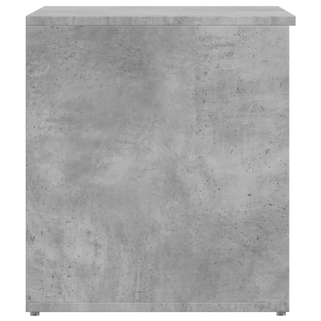Aufbewahrungstruhe Betongrau 84x42x46 cm Holzwerkstoff | Multifunktional als Couchtisch nutzbar, Stauraum für Kleidung und Spielzeug, pflegeleicht mit feuchtem Tuch