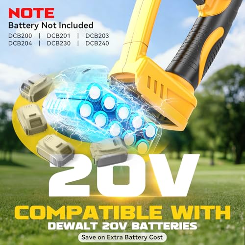 Image of Ecarke 2-in-1 Electric Pole Saw Compatible with Dewalt 20V Battery, 6 Inch Mini Chainsaw Brushless Tree Trimmer with Extension Pole, 16FT Max Total Reach, Tree Saw for Trimming Pruning (Tool Only)
