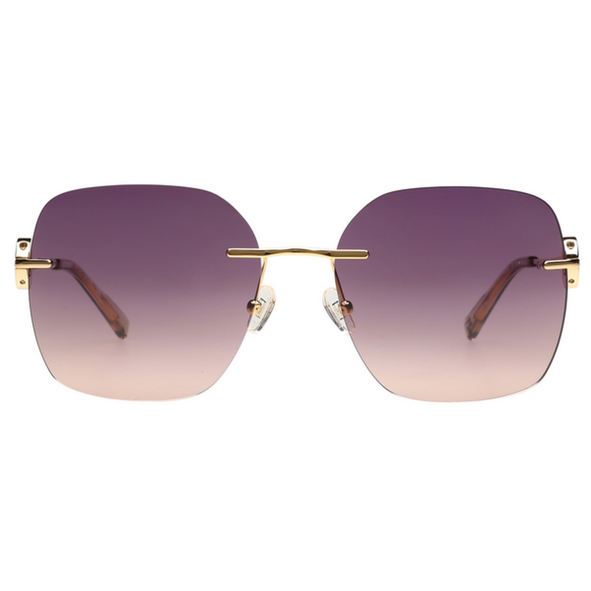 Square 100% UV Protection Smoke Pink Sunglasses For Women - TH 2650 C6 S-image-6