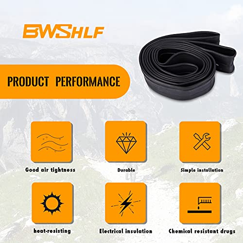 Bwshlf 700 X 35-45 Bicycle Inner Tube With 48Mm Presta Valve, 28” Road Bike Replacement Inner Tube - 6 Pack #TOP1