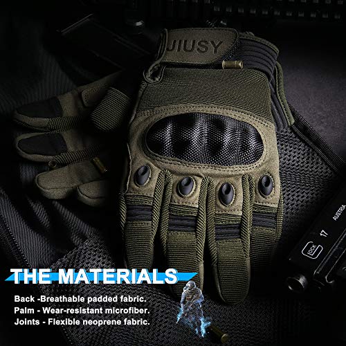 Wtactful B10-WT-GREEN-L Tactical Gloves For Men Military Combat Gloves thumb #4