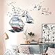 WandSticker4U®- XXL Wandsticker SEGELSCHIFFE I Wandbilder: 105X115 cm I Wandtattoo Segel Boot Maritim Ozean Meer See Anker Fliesen-Aufkleber I Wand Deko Wohn- und Schlafzimmer Bad Küche Flur GROSS