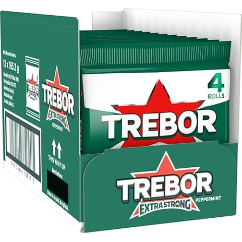 Trebor Extra Strong Peppermint Rolls Pack Cover