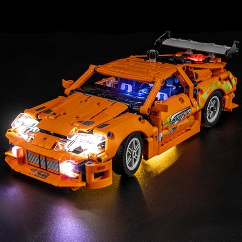 LIGHTAILING Light for Lego-42204 Fast and Furious Toyota-Supra-MK4 - Led Lighting Kit Compatible with Lego Building Blocks Model - NOT Included The Model Set