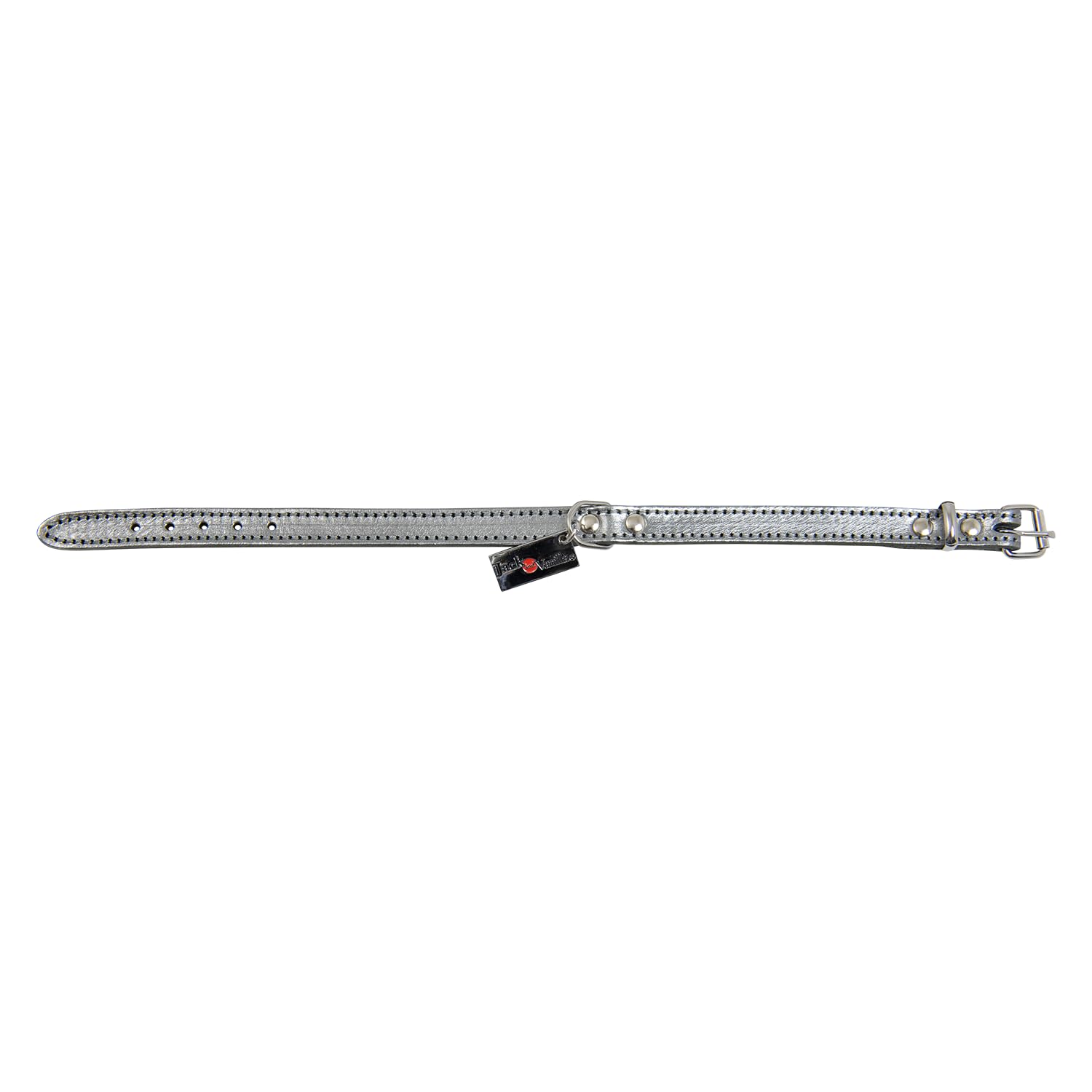 JACK AND VANILLA, Monaco Dog Collar, Silver, Size 14 mm x 35 cm