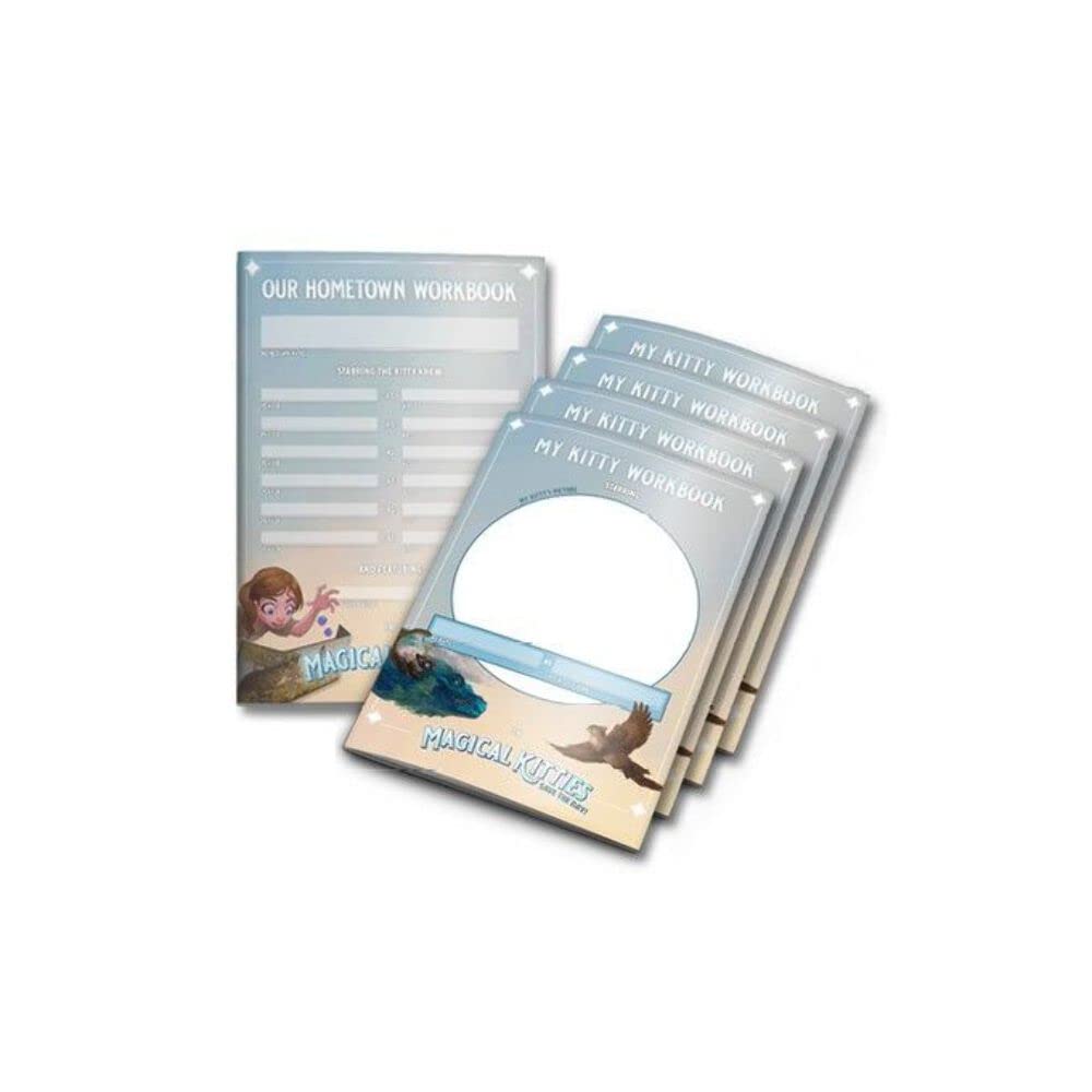 Magical Kitties - Series Workbook Pack Vital Statistics by Atlas Games - Games for Adults and Kids - TTRPG - Compatible with Magical Kitties