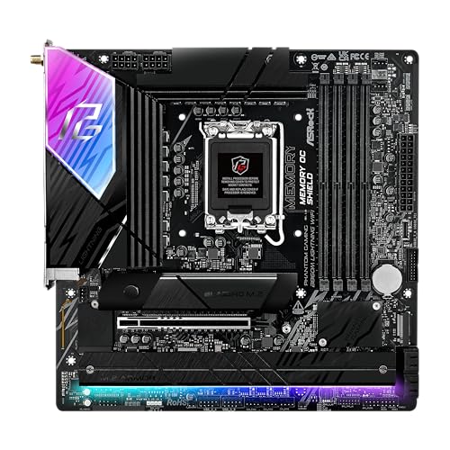 Image of ASRock B860M Lightning WiFi Motherboard - Intel B860, LGA1851, DDR5 8666+ (OC), PCIe 5.0, Thunderbolt 4, WiFi 6E, 12+1+1+1+1 Power Phase, 4X M.2, USB 3.2 Gen2, Killer 2.5G LAN