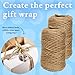 BeCraftee Jute Twine - Hemp Twine String, Heavy Duty, Industrial Packing Materials, Gift Wrapping, Home Decor, Gardening | 2 Pack, 656 Feet Long, 2mm Thick