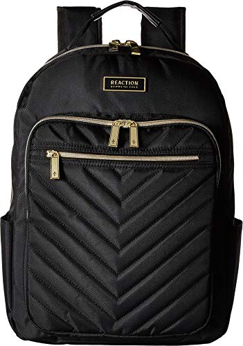 Kenneth Cole REACTION Women's Chelsea Chevron 15' Laptop and Tablet Backpack, Black