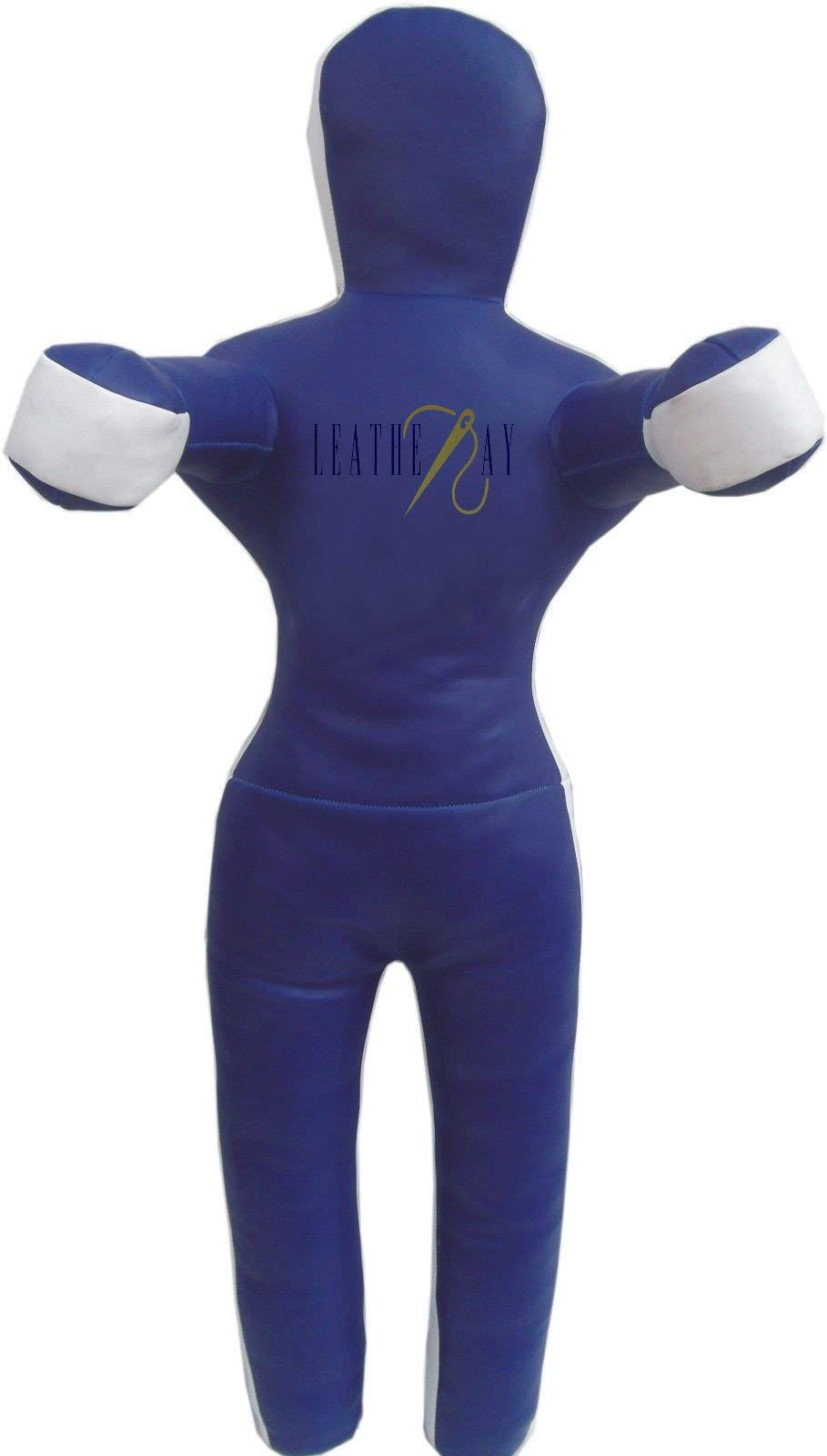 LEATHERAY MMA Martial Arts Brazilian Grappling Dummy Jiu Jitsu Punching Bag Blue-Unfilled