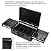 Beauty Salon Barber Case,Hair Stylist Tool Kits Organizer,Professional Barber Travel Carry Case for Hair Scissors Tools Hair Stylist Pet Groome,Barber Carrying Case with Code Lock (Large Black)
