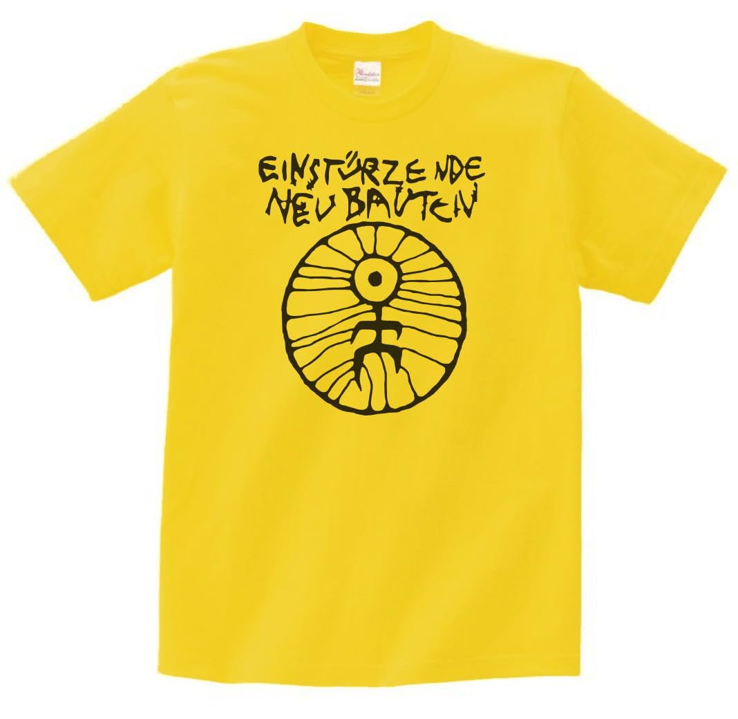 音楽 ロック バンド アインシュテュルツェンデ ノイバウテン 半袖 Tシャツ イエロー y-ssk1125