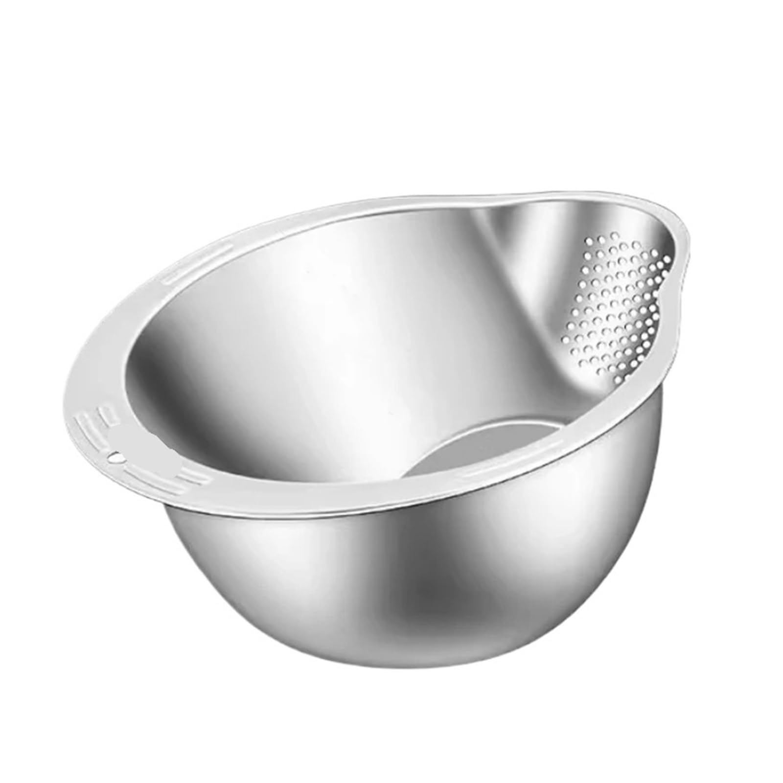 Bol en acier inoxydable de qualité supérieure : tamis de lavage et passoire de cuisine durable