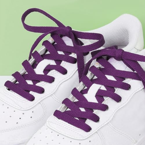 Image of Stepace [2 Pairs Flat Shoe Laces for Sneakers 30 inch-72 inch Length 26 Color Shoelaces