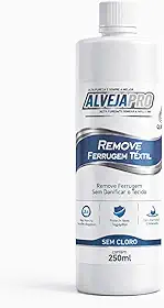 Removedo de Manchas de Ferrugem para Roupas, Profissional AlvejaPro Qumivida Pronto Uso – Remove Manchas de Tecidos Delicados, Toalhas e Uniformes – Limpeza Profunda, Ação Rápida e Proteção das Fibras
