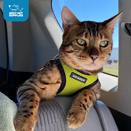 Image of Best Pet Supplies Voyager Step-in Air Dog Harness - All Weather Mesh Step in Vest Harness for Small and Medium Dogs Lime Green Base, XXXS (Chest: 10-11.5 inch)