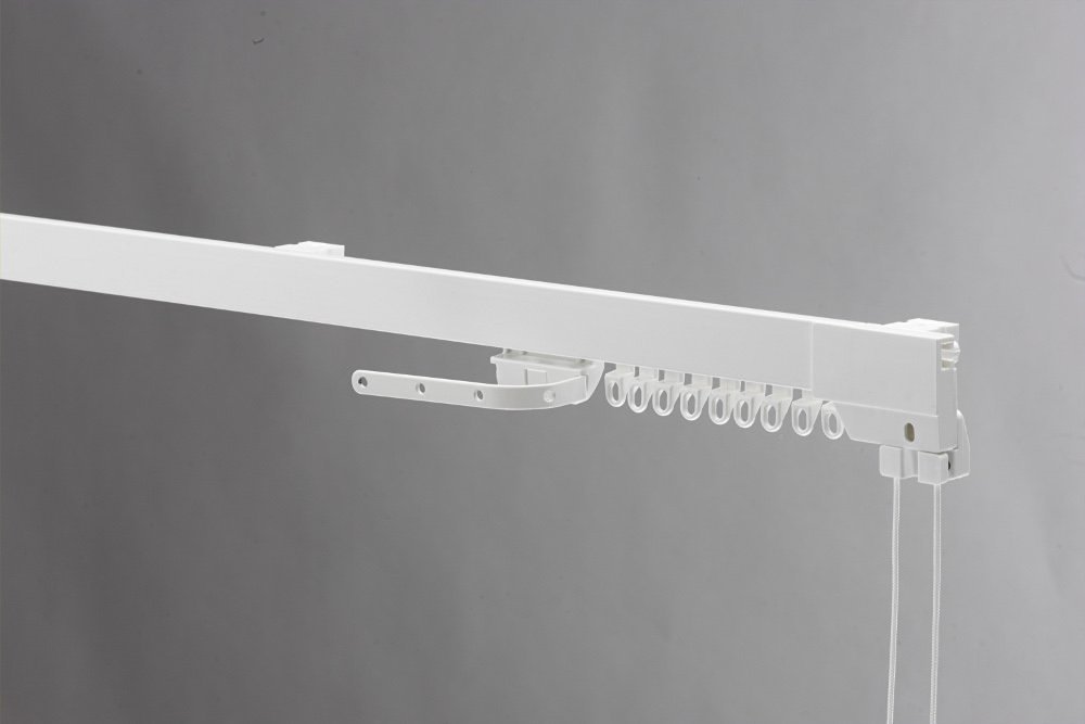 Swish Supreme Cord Aluminium Track 250cm - WA980W0250G - White, for straight or bay windows