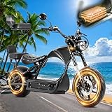 eAhora M1P Pro 4000W 50MPH Electric Motorcycle for Adults 60V 42Ah 55 Miles Long Range Motorcycle Street Legal Hydraulic Brakes Electric Moped