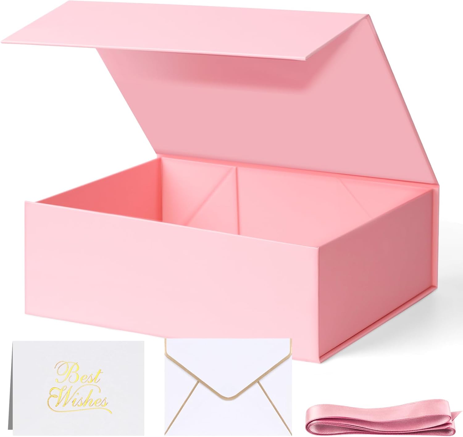 Amazon.com: Shindel Pink Gift Box, 9.4"x6"x3" Gift Box with Lid for ...