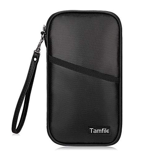 Fireproof Family Travel Itinerary Passport Holder Wallet Travel Accessories RFID Blocking Document Organizer