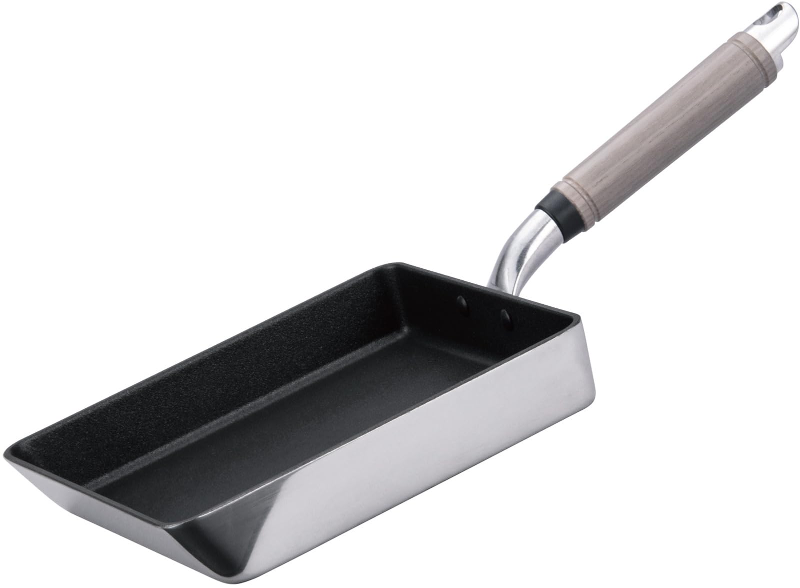 Hokuriku Alumi Large Tamagoyaki Pan 7.9x8.3in Gas Aluminum Cast Japan