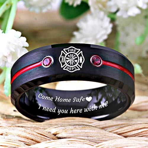 CLOUD DANCER FREE Custom Engraving Blue Tungsten Wedding Bands Bass Ring Fishing Ring Fish Hooks Ring Hunting Ring4