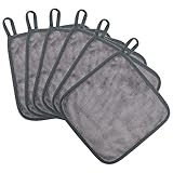 ♥ Material 100% seguro: Hecho de tela de microfibra hipoalergénica de primera calidad, sin productos químicos, funciona bien para todo tipo de pieles, incluidas las pieles sensibles y las áreas delicadas de los ojos.