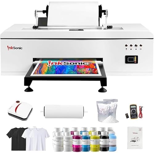 InkSonic R1390 A3 DTF Printer, 13' Width DTF Transfer Machine, Custom Garment Printing, Multi-Material Compatible, Direct to Film, White Ink Circulation System & Auto Clean, C13