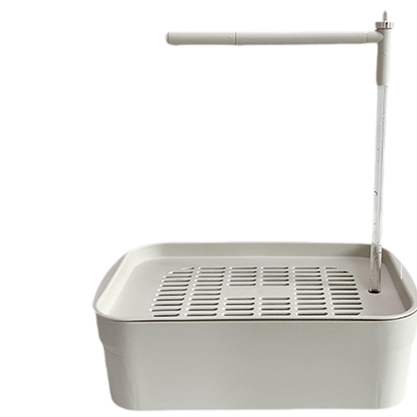 de baño automático para pájaros, Incluye Ducha y Fuente de Agua, Blanco, L