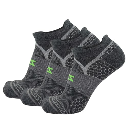 Image of Zensah Grit 2.0 Compression Running Socks - Lightweight Merino Wool No Show Socks for Trail Running, for Men and Women