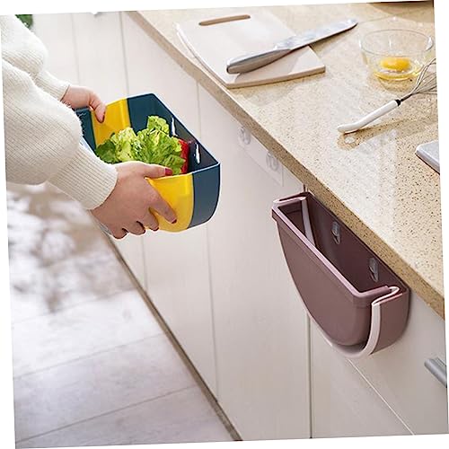 Bote de basura plegable para pared azul oscuro miniatura 4