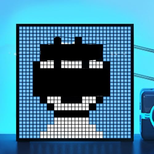 RANRAO Pantalla LED de píxeles, LED RGB para panel de matriz con características programables a través de control de aplicación para expresión creativa (32 x 32)