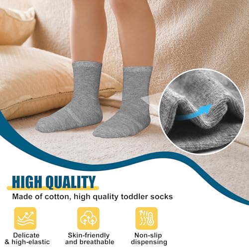 SkiBeaut 15 Pairs Toddler Socks, Kids Gripper Non Slip Toddlers Boy Girls Anti Skid Socks for 1-10 Years3