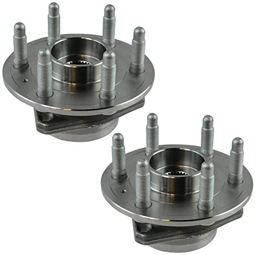 Image of TRQ Driver and Passenger Side Wheel Bearing and Hub Assembly Set 2 Piece Compatible with 2010-2016 Cadillac SRX 2011 Saab 9-4X