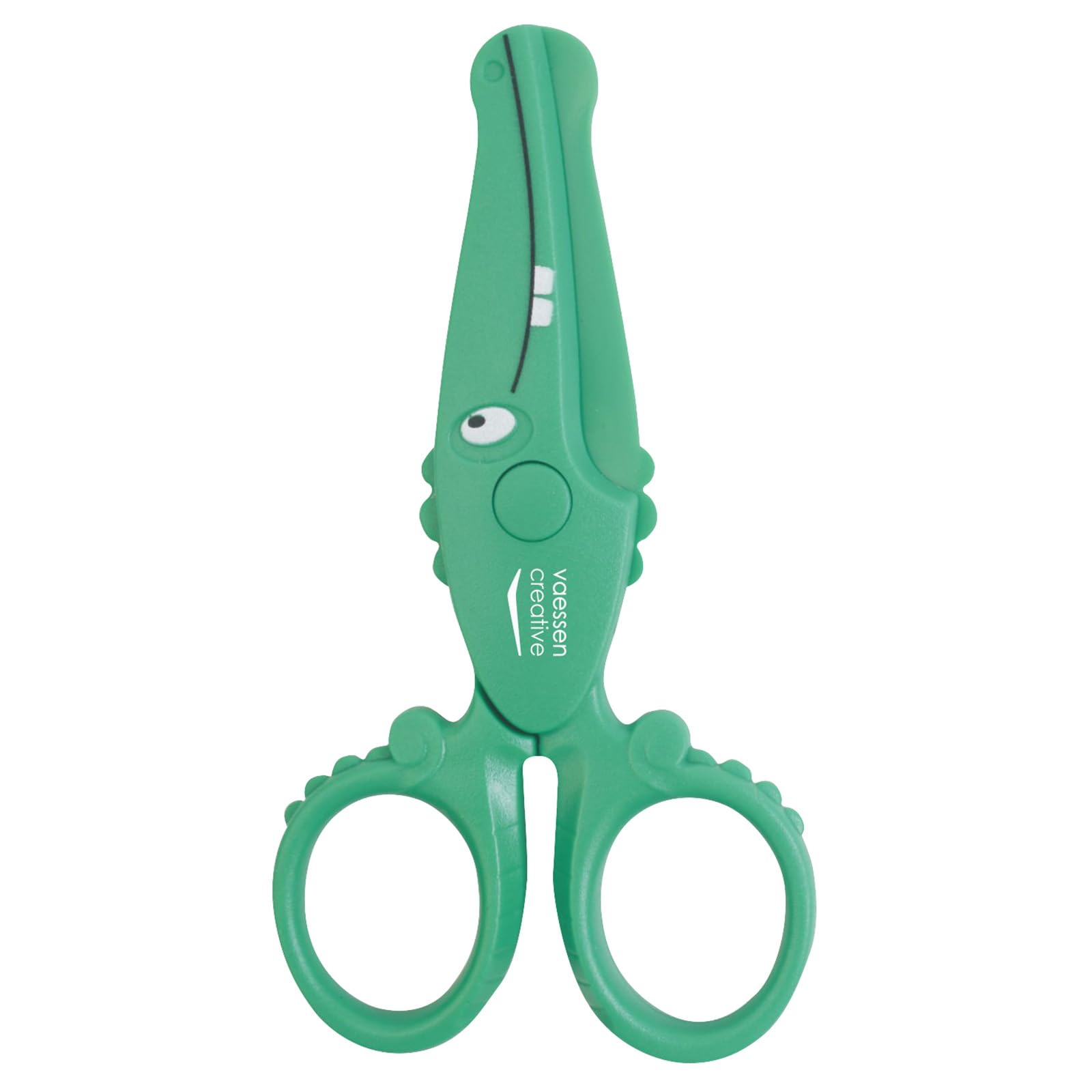 Vaessen Creative Set di Forbici per Bambini Granchio, Balena, Coccodrillo - 3 pz da 12 cm - Forbici punta arrotondata per la Sicurezza - Per Mancini e Destrimani - Progetti Creativi e di Hobbistica