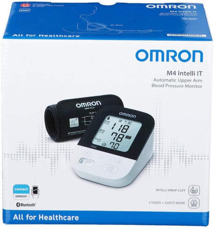 M4 intelli IT with Bluetooth - Arm blood pressure monitor, Intelli smart cuff, Blood Pressure Monitor clinically validated