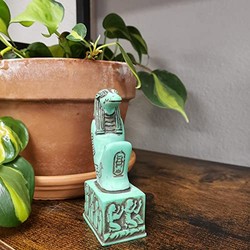 Estatua Dios Sobek Egipcio Verde 4.25 pulg miniatura 7